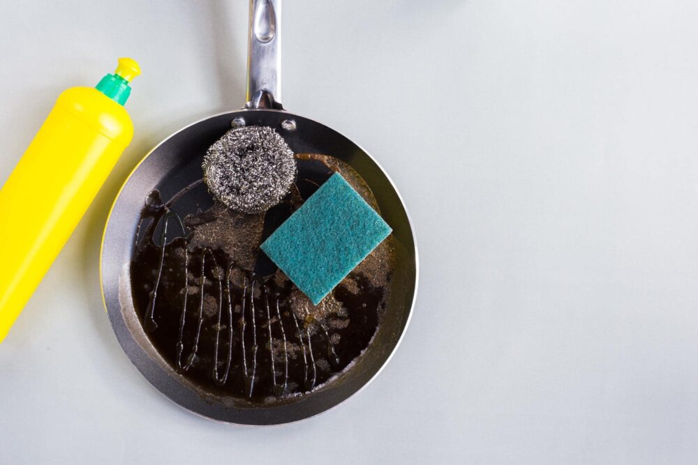 Removing Burnt Food Off Cooking Utensils