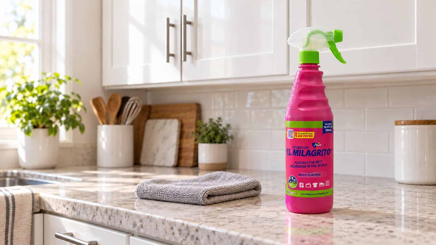 white kitchen and degreaser el milagrito